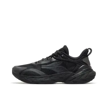 361° Popping Foam Cushioning Breathable Low-Top Training Running Shoes Men's Black Gray