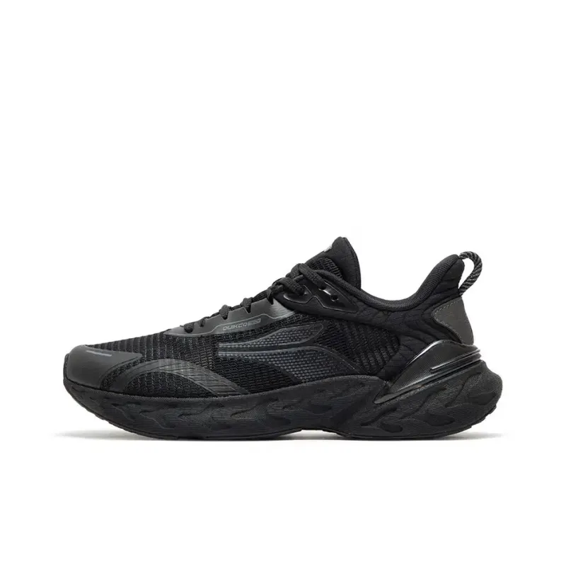 361° Popping Foam Cushioning Breathable Low Top Training Running Shoes Men's Black Gray-0