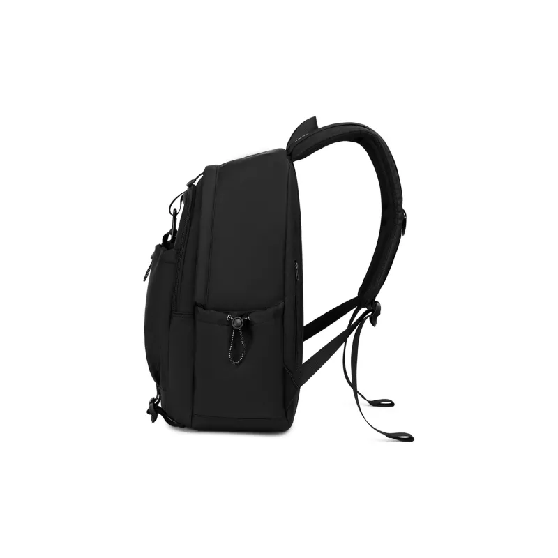 EDISON Water Repellent Oxford Fabric Casual Campus Backpack Regular Unisex Black/Gray-2