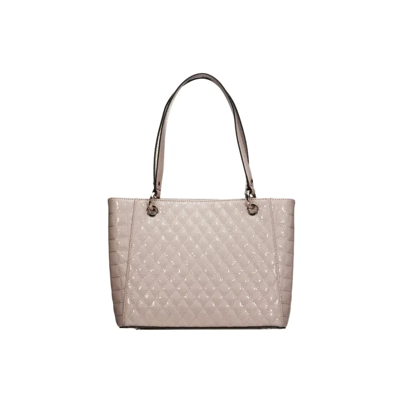 GUESS PU Tote Bag Shopping Bag Handbag Shoulder Bag Small Size Women's Taupe-2
