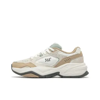 361° Sailing Series Wear-Resistant Slip-Resistant Low-Top Chunky Sneakers Women's White Beige