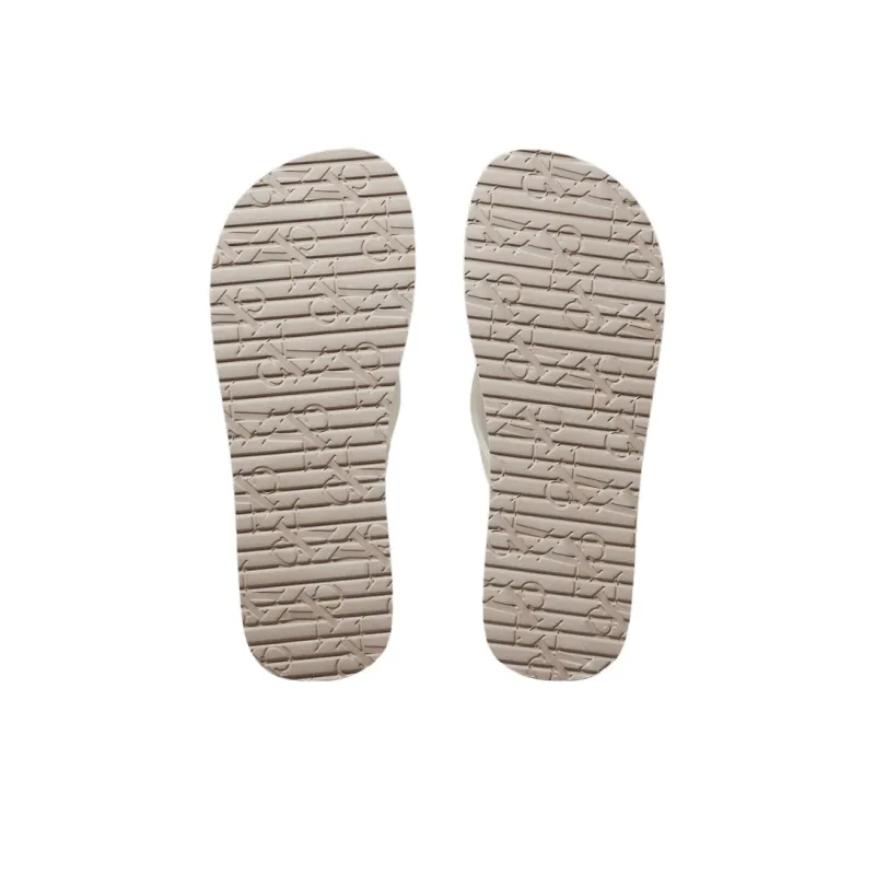 CKJ CALVIN KLEIN JEANS Slip Resistant Flip Flops Women's White-5