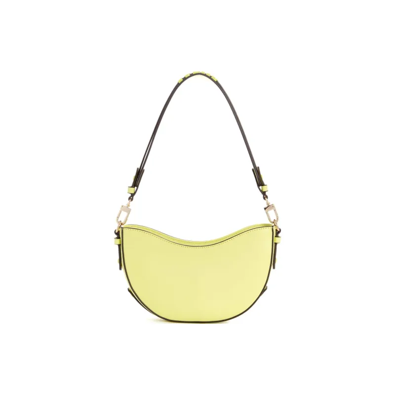 GUESS Smooth Faux Leather Handbag Shoulder Bag Regular Women's Yellow-2