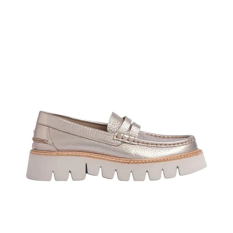 Pedro García Sebas Loafers 3.5cm Women's White Gold-1
