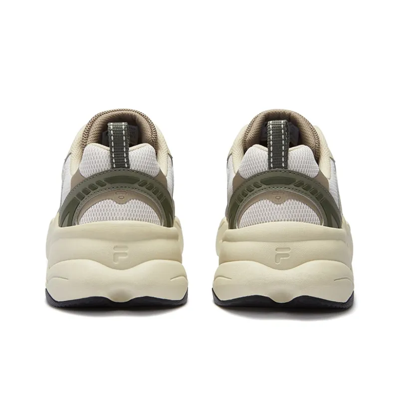 FILA FUSION UNIQUE Slip-Resistant Low-Top Casual Shoes Men's Gray Brown-2