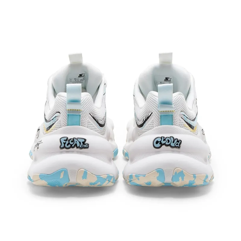 STARTER Floating Clouds Low Top Chunky Sneakers Unisex Graffiti White-3