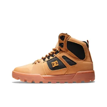 DC Shoes Slip Resistant Waterproof High Top Hiking Shoes Men's Brown