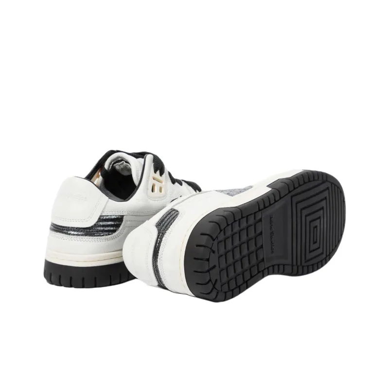 Acne Studios Low Top Skateboard Shoes Men's White Black-5