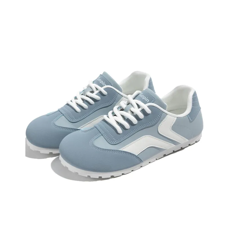 TUOPIN Pie Shoes Skateboard Shoes Women's Low Top Blue-7