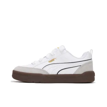 PUMA Park Lifestyle Anti Slip Wear Resistant Low Top Skateboard Shoes Unisex White Gray