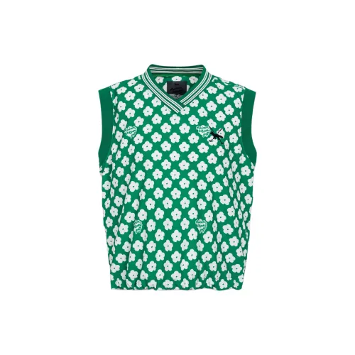 Maison Kitsune Tank Tops Women's Light Green