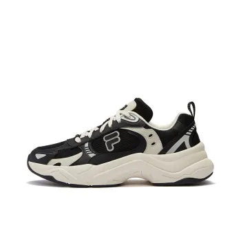 FILA FUSION UNIQUE Slip Resistant Low Top Casual Shoes Men's Black
