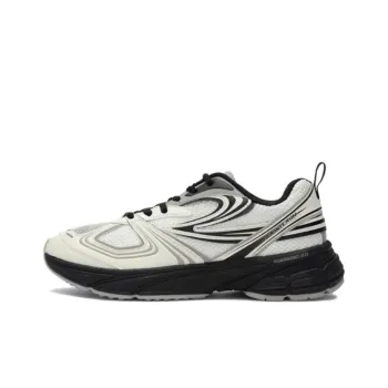 FILA Interrun Slip Resistant And Breathable Low Top Casual Running Shoes Unisex White Black
