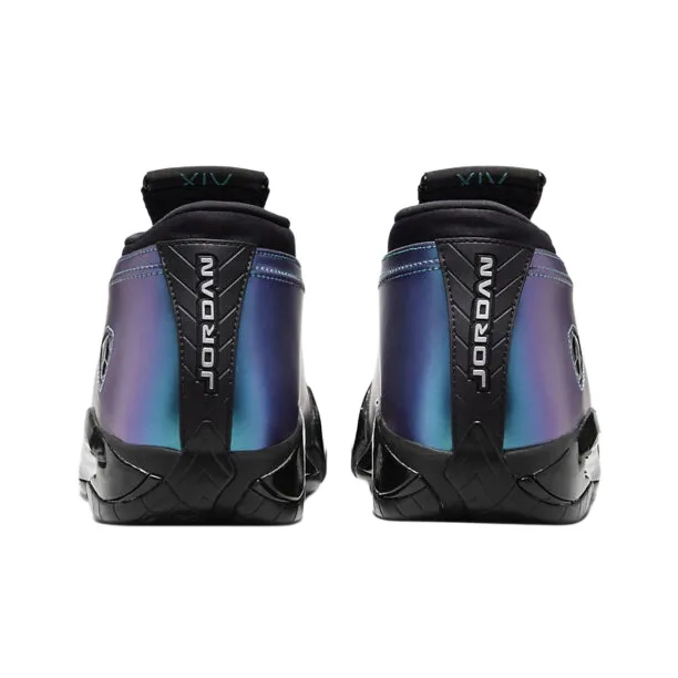 Jordan Air Jordan 14 Retro 'Love Letter' Cushioned Slip-Resistant Mid-Top Vintage Basketball Shoes Men's Purple Blue-4
