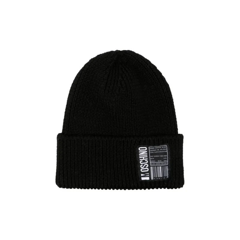 MOSCHINO Logo-patch Wool Beanie-0