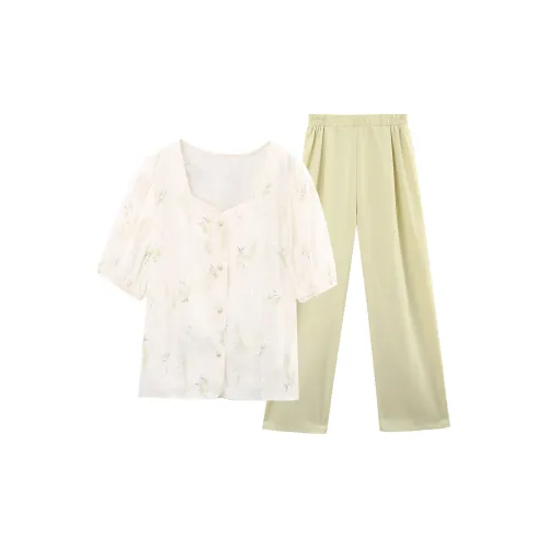 A Paradise For Awakening Casual Suit Women's Green