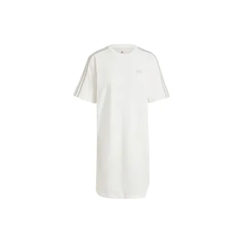 Adidas Essential Short-Sleeved Dresses Women's White