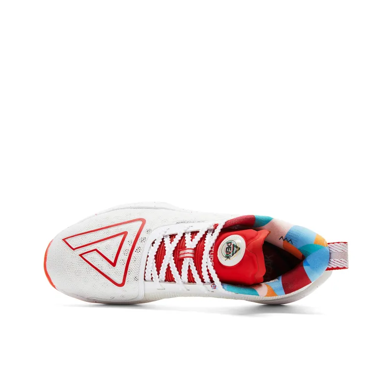 PEAK Cushioning Anti Slip And Wear Resistant Rebound Anti Twist Low Top Basketball Shoes Men's Baymax Red-3