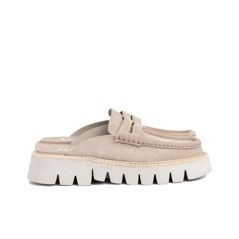 Pedro García Closed Toe Slippers 3.5cm Women's Beige-1