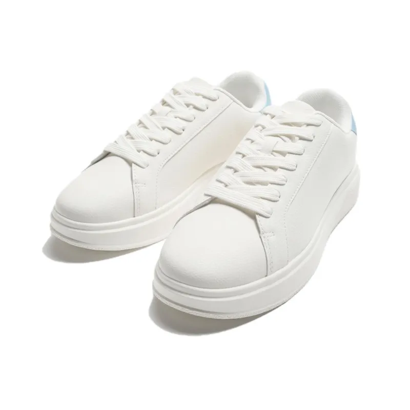 ZARA Wear resistant And Lightweight Low Top Skateboard Shoes Men's White Blue-2