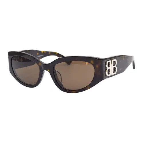 Balenciaga Plate Frame Cat Eye Sunglasses Women's