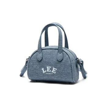 Lee PVC Classic Boston Bag Women's Handbag Women's Black/Light Denim Blue/Gray Stone Green