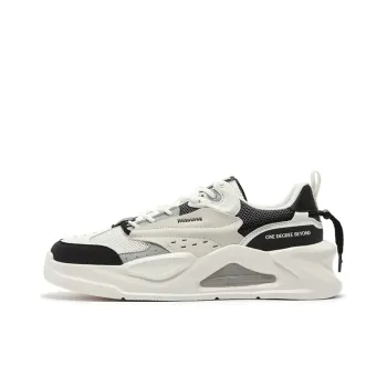 361° Jincheng Breathable Low Top Skateboard Shoes Men's White Black