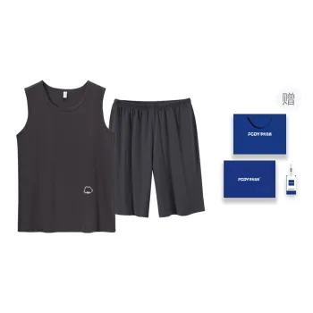 Floating Light Islands Pajama Set Men's Box Dark Gray