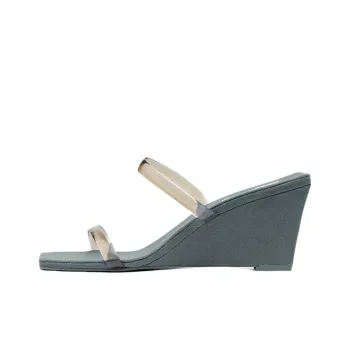 ST. AGNI Slide Slippers 7.3cm Women's Blue
