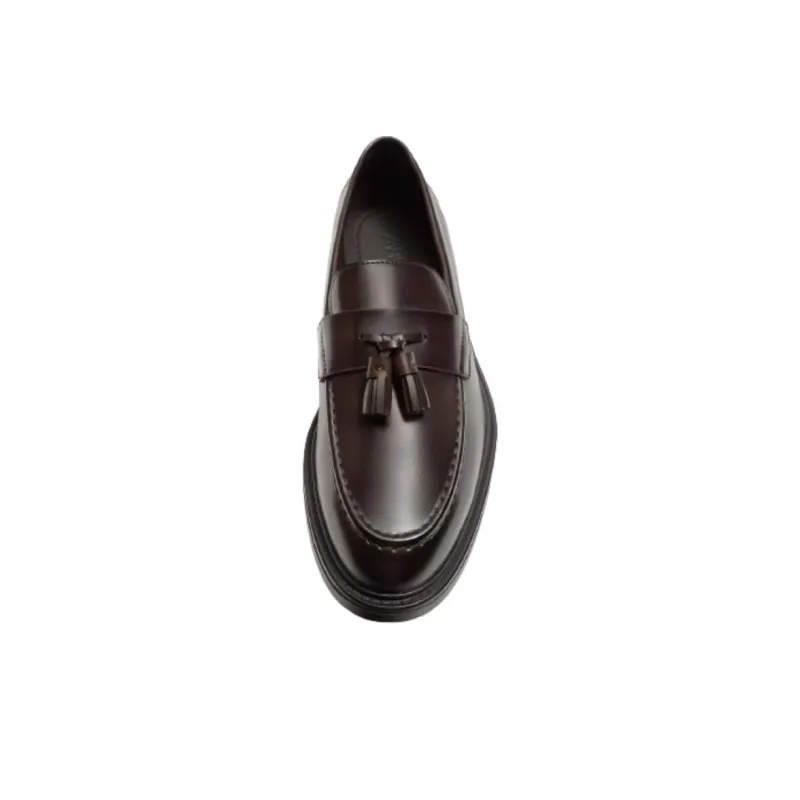 ZARA Loafers Men Brown-3