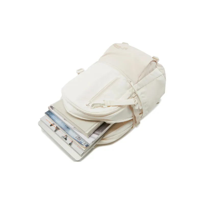 LiNing Polyester Backpack Unisex Ivory-4