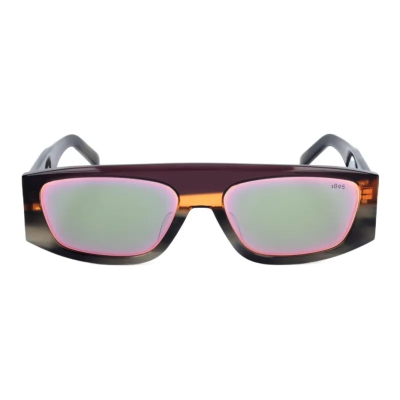 BERLUTI Acetate Irregular Shape Sunglasses Men's Black-1