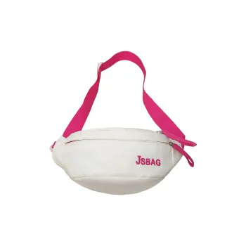 MOK Nylon Sling Bag Regular Unisex White & Rose Red/White & Green/Black/Yellow/Blue/Pink