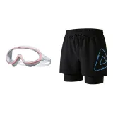 Black Blue+White/Pink-Two-Piece Set