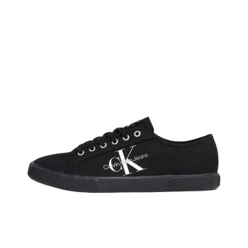 CKJ CALVIN KLEIN JEANS Low Top Canvas Shoes Men's Black