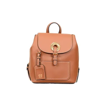 LOVE MOSCHINO Eco Leather Backpack Unisex Camel Brown