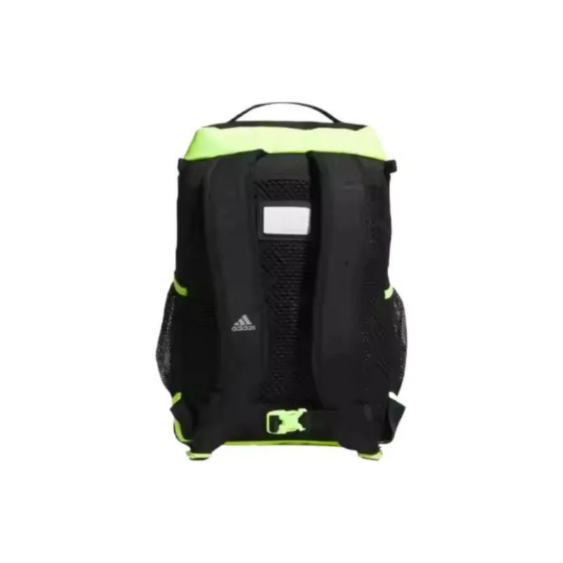 Adidas Polyester Backpack Backpack Regular Men's Black & Bright Lemon-4