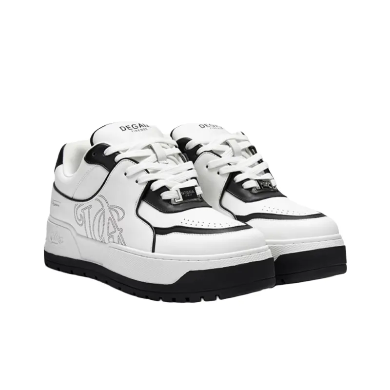 DEGAIA Low-Top Skateboard Shoes Men's Grass Green Lake Blue Black-6