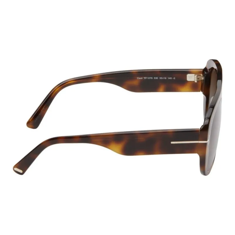 TOM FORD Cecil Tortoiseshell D-frame Sunglasses-2