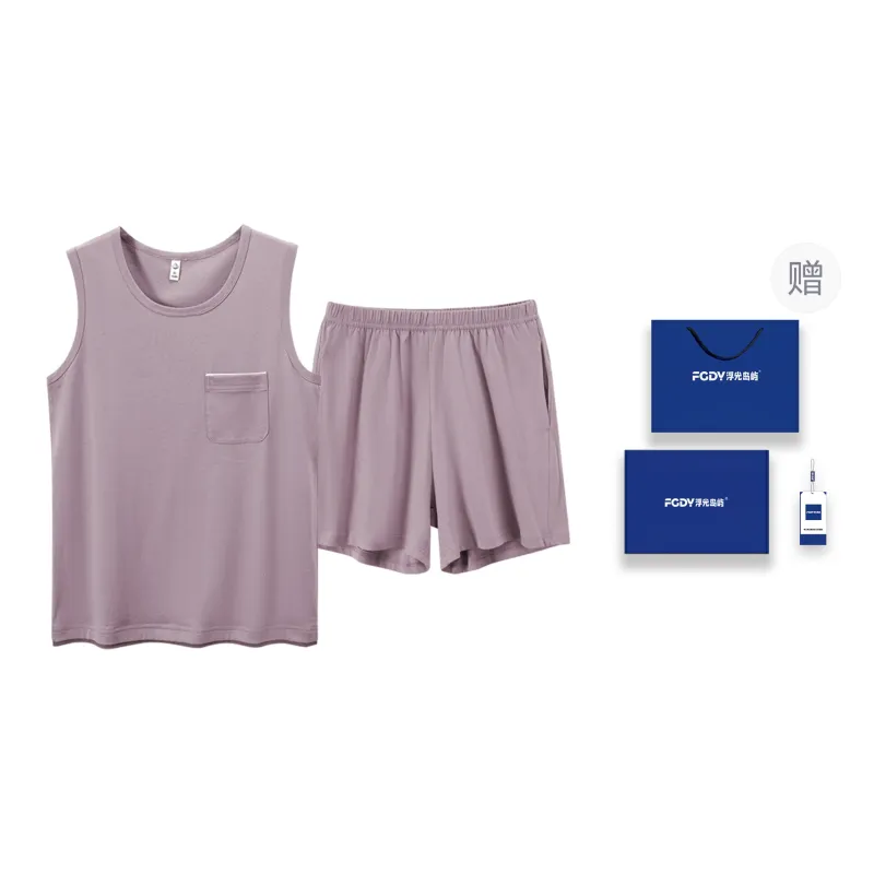 Floating Light Islands Pajama Set Women's Light Purple-0