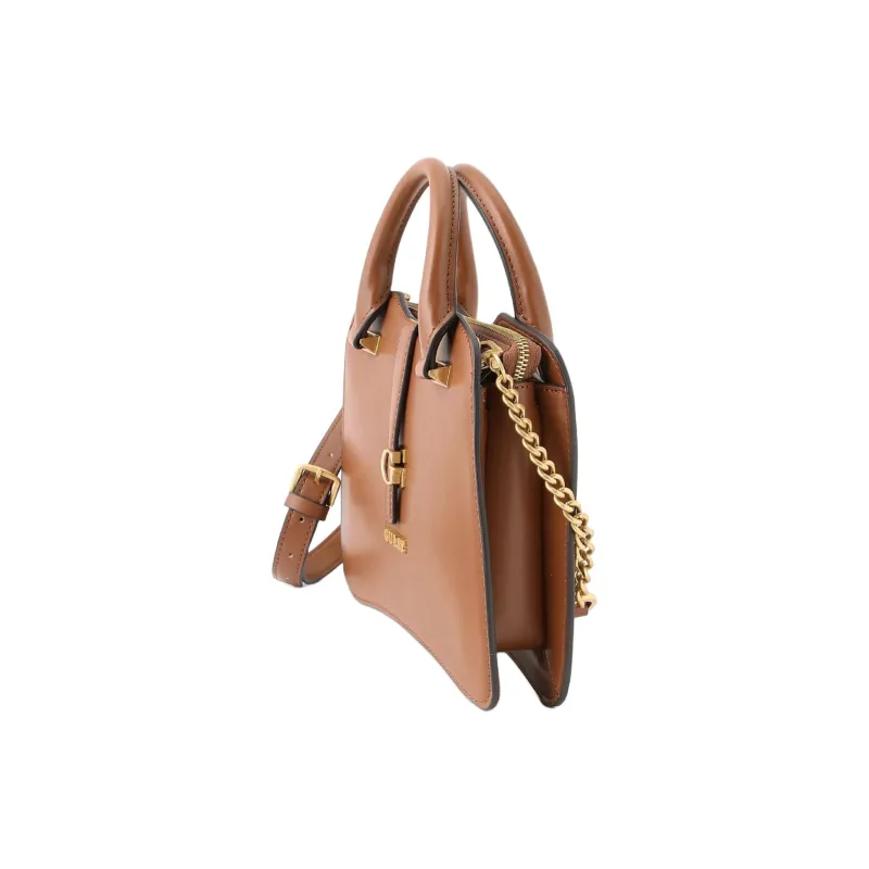GUESS Polyurethane Shoulder Bag Crossbody Bag Handbag Small Size Women's Brown-1