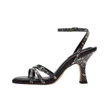 COACH Kelsey Strap Sandals 9cm Women's Black