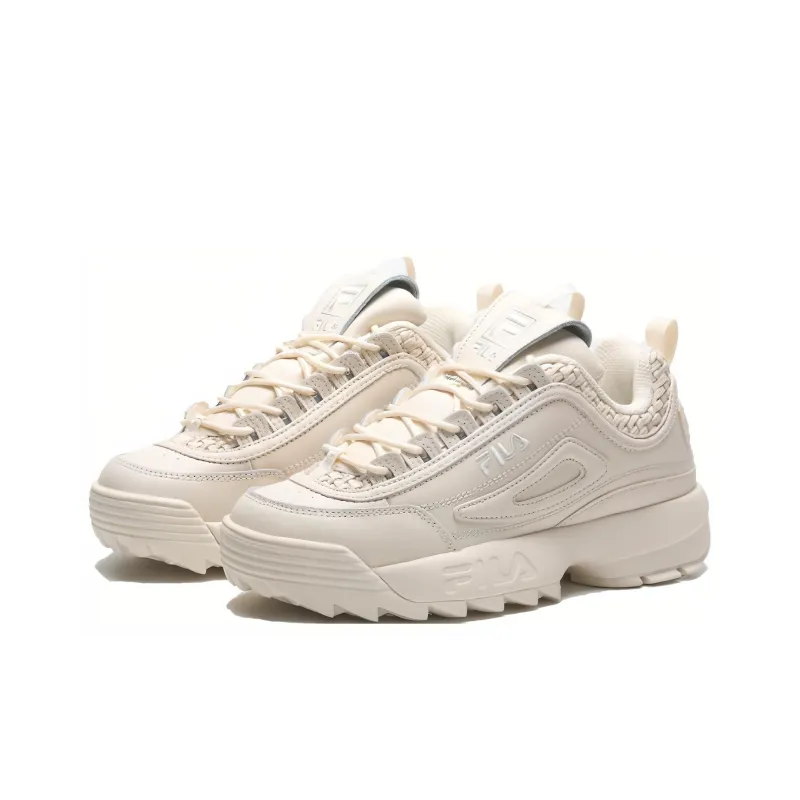 FILA Disruptor 2 Durable Breathable Low-Top Chunky Sneakers Women's Beige-1