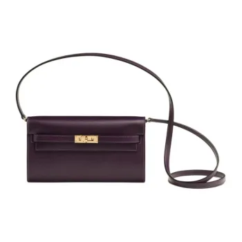 HERMES Kelly To Go Leather Wallets Shoulder Bag Crossbody Bag Regular Women's 59 Raisin Grape Purple