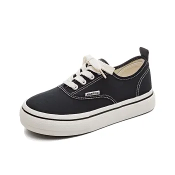 Warrior Height Increasing Wear-Resistant Lightweight Breathable Slip-Resistant Low-Top Canvas Shoes Women's