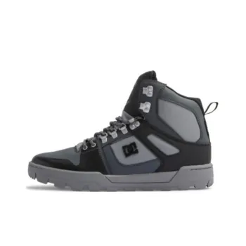 DC Shoes Slip Resistant Waterproof High Top Hiking Shoes Men's Gray