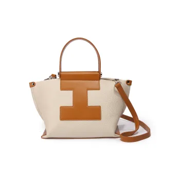 ZAVC PU Handbag Women's Black/Khaki/Premium Orange