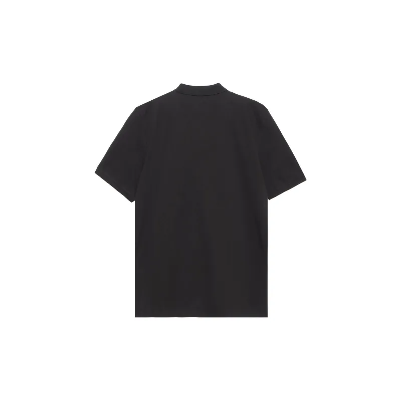 Polo Ralph Lauren SS22 Men Printed Solid Short Sleeve Polo Shirt Black-1