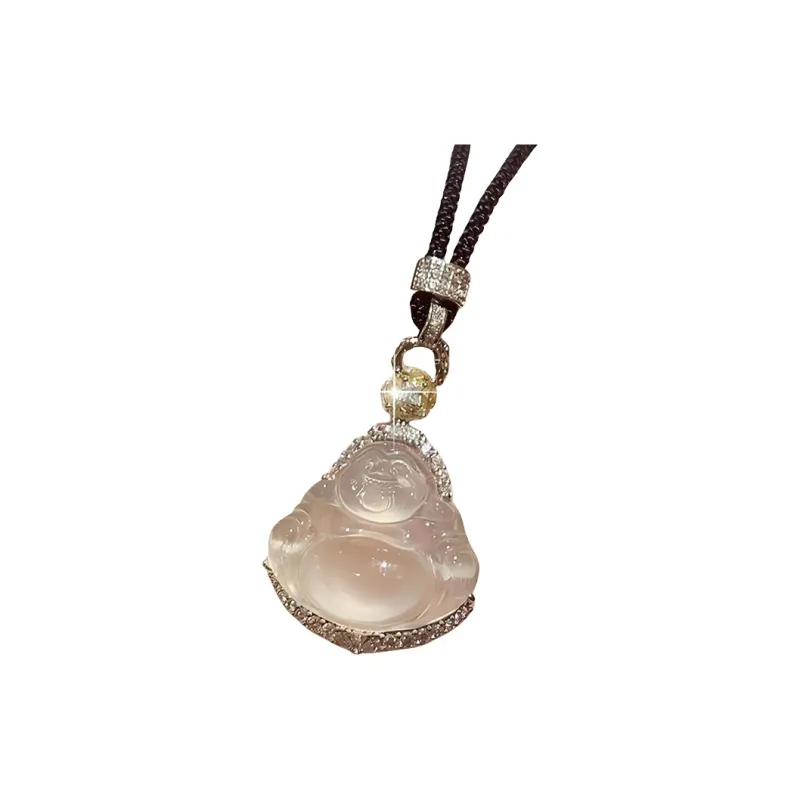 Xifeng Building Chalcedony Jade Pendant #Good Luck Women's-4