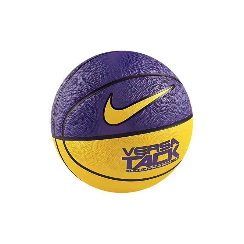 Nike Artificial Leather Basketball Purple Yellow, Lakers Color Scheme Size 7 Ball Indoor, Outdoor, All-0